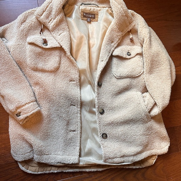 Koolaburra Tan Fleece Oversized Jacket - Picture 6 of 7